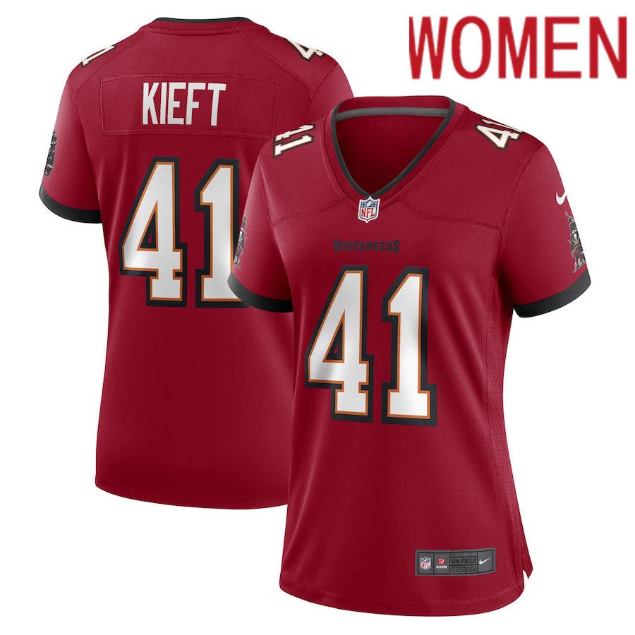 Women Tampa Bay Buccaneers #41 Ko Kieft Nike Red Game Player NFL Jersey->women nfl jersey->Women Jersey